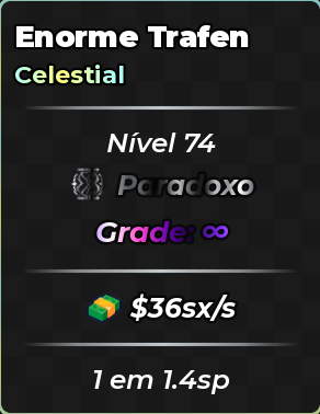 1 IN 1.4sp (36sx/s) max atributo e nota